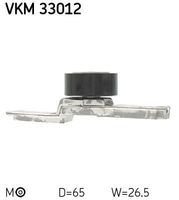 Rolo tensor da correia trapezoidal estriada SKF ref. VKM 33012